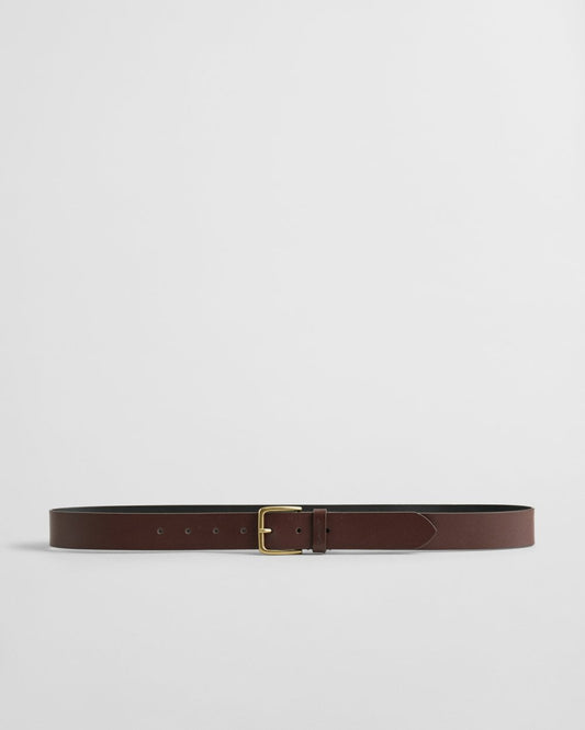 GANT Mens Leather Belt - 237 Soil Brown