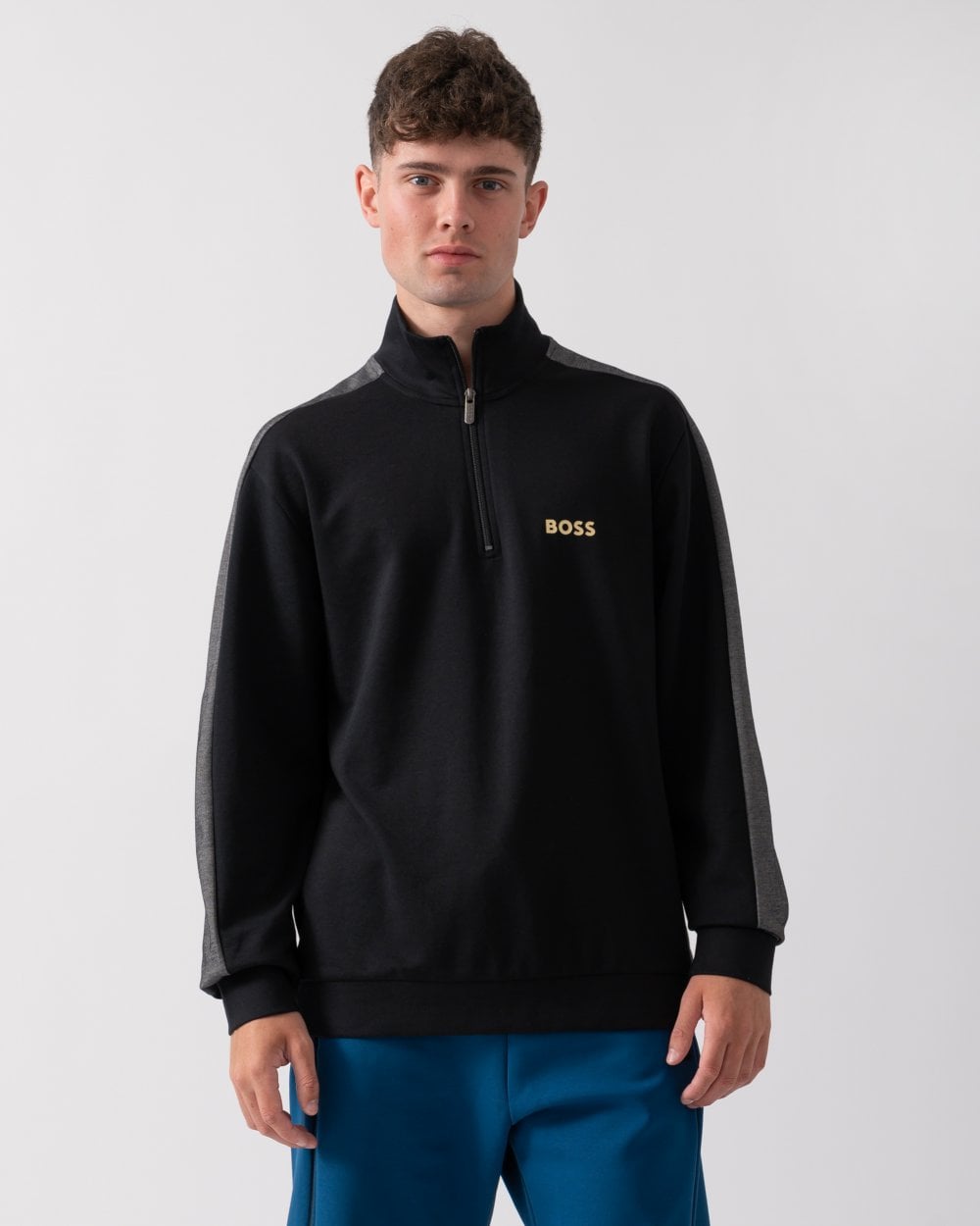 BOSS Orange BOSS Orange Mens 1/4 Zip Loungewear Tracksuit Jacket