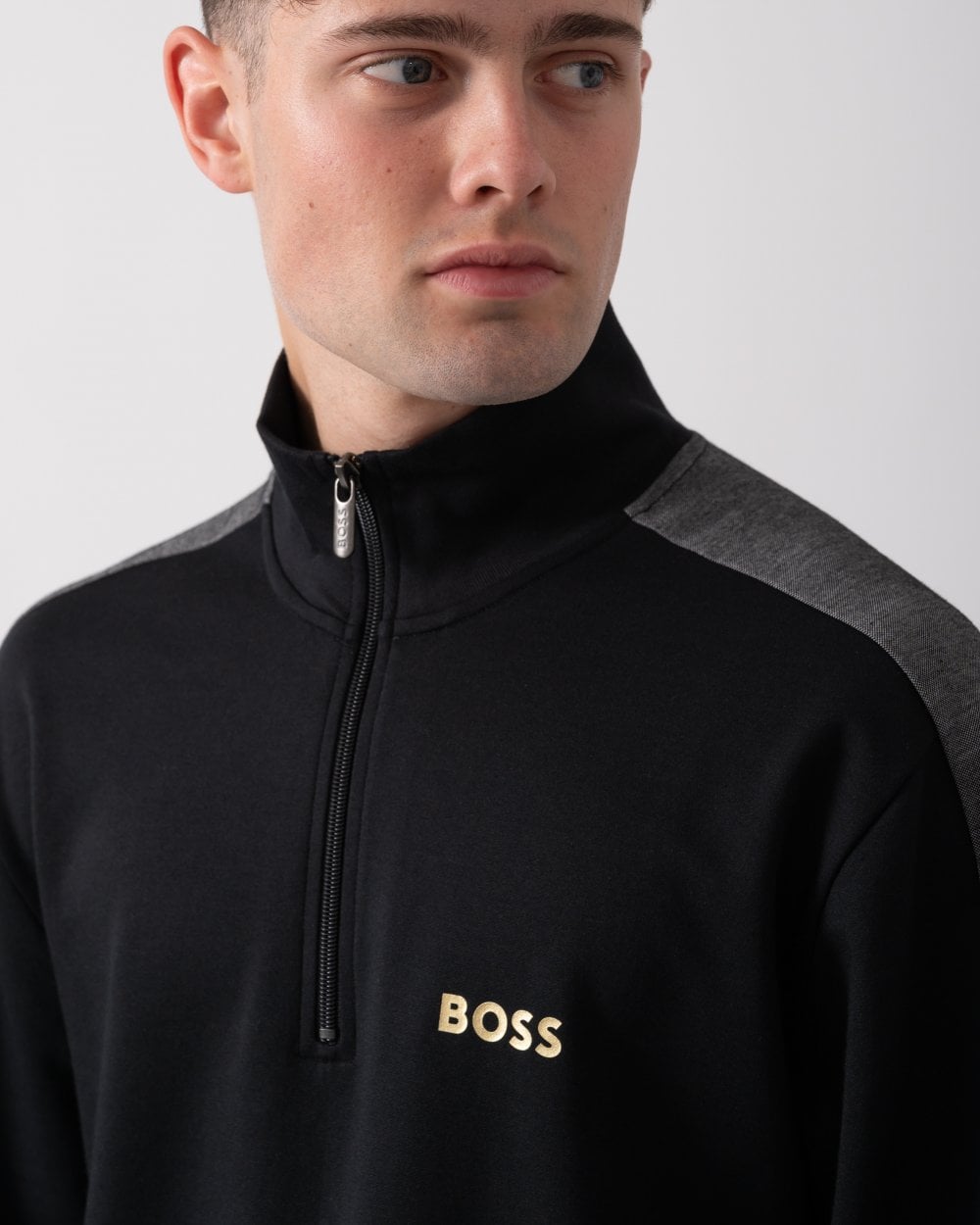 BOSS Orange BOSS Orange Mens 1/4 Zip Loungewear Tracksuit Jacket