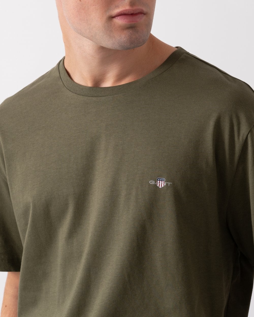 GANT Mens Printed Archive Shield T-Shirt - 301 Juniper Green