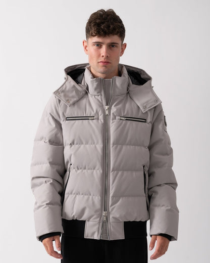 Moose Knuckles Mens Cloud Neoshear Mens Bomber Jacket - Dusk With Black Shearling 1477