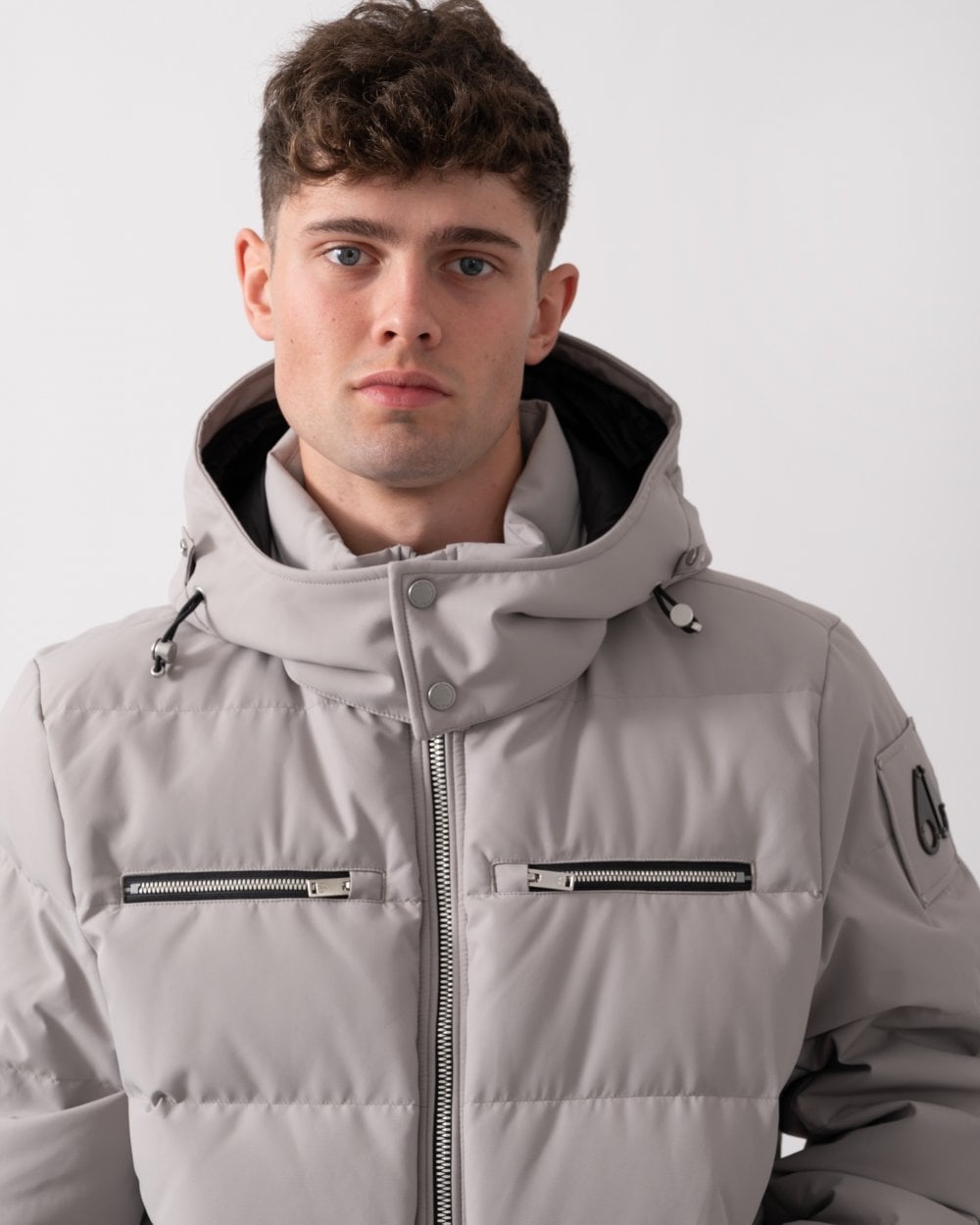 Moose Knuckles Mens Cloud Neoshear Mens Bomber Jacket - Dusk With Black Shearling 1477