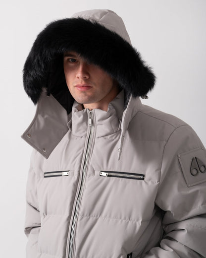 Moose Knuckles Mens Cloud Neoshear Mens Bomber Jacket - Dusk With Black Shearling 1477