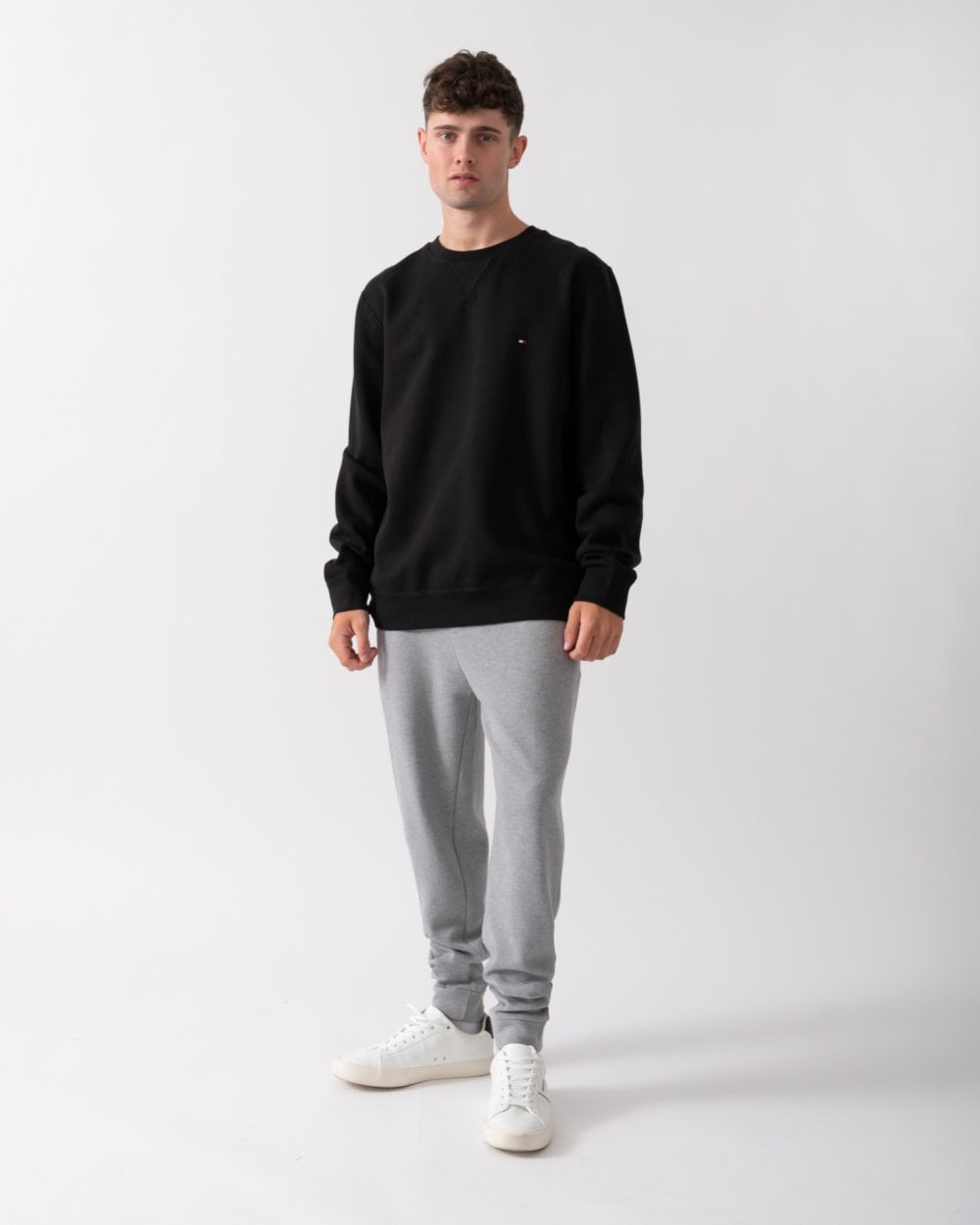Tommy Hilfiger Essential Fleece Mens Sweatshirt - Black