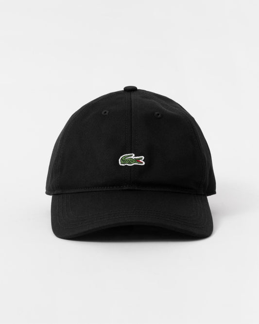 Lacoste Mens Organic Cotton Twill Cap - Black 031