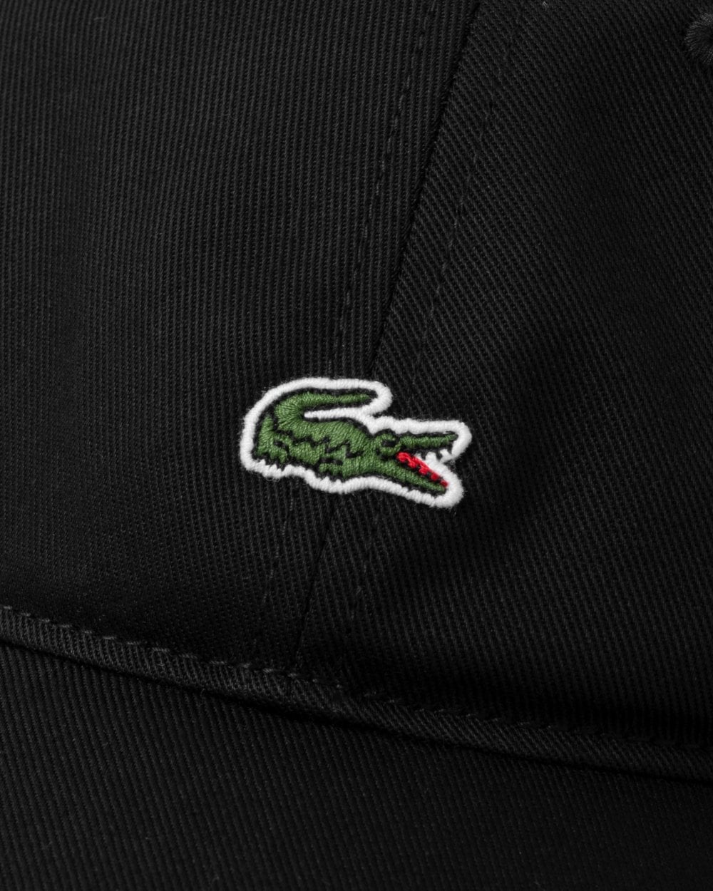 Lacoste Mens Organic Cotton Twill Cap - Black 031