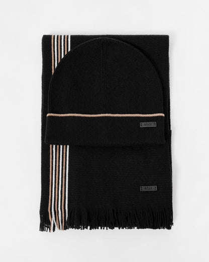 BOSS Orange Enzo Mens Scarf and Beanie Set