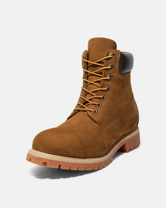 Timberland 6 Inch Premium Mens Waterproof Boots - Dark Wheat Nubuck