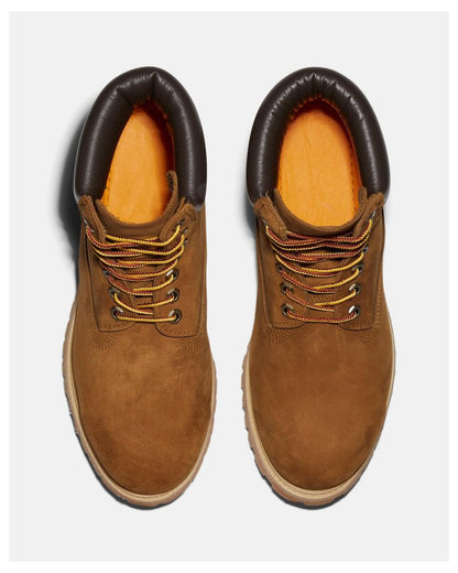 Timberland 6 Inch Premium Mens Waterproof Boots - Dark Wheat Nubuck