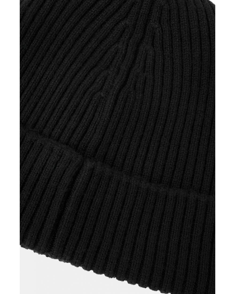 HUGO Xola Metal Mens Virgin-Wool Beanie Hat with Stacked Logo 