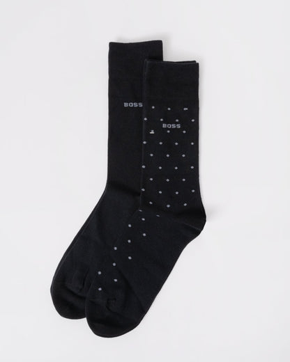 BOSS Orange Mini Dots 2-Pack Mens Socks