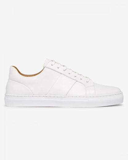 Oliver Sweeney Kendal Mens Soft-Milled Calf Leather Trainers - White