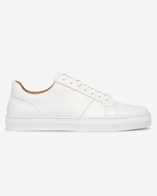 Oliver Sweeney Kendal Mens Soft-Milled Calf Leather Trainers - White