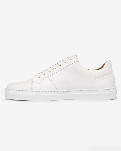 Oliver Sweeney Kendal Mens Soft-Milled Calf Leather Trainers - White
