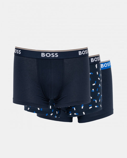BOSS Orange BOSS Orange Three-Pack of Stretch Cotton Trunks with Logo Waistbands