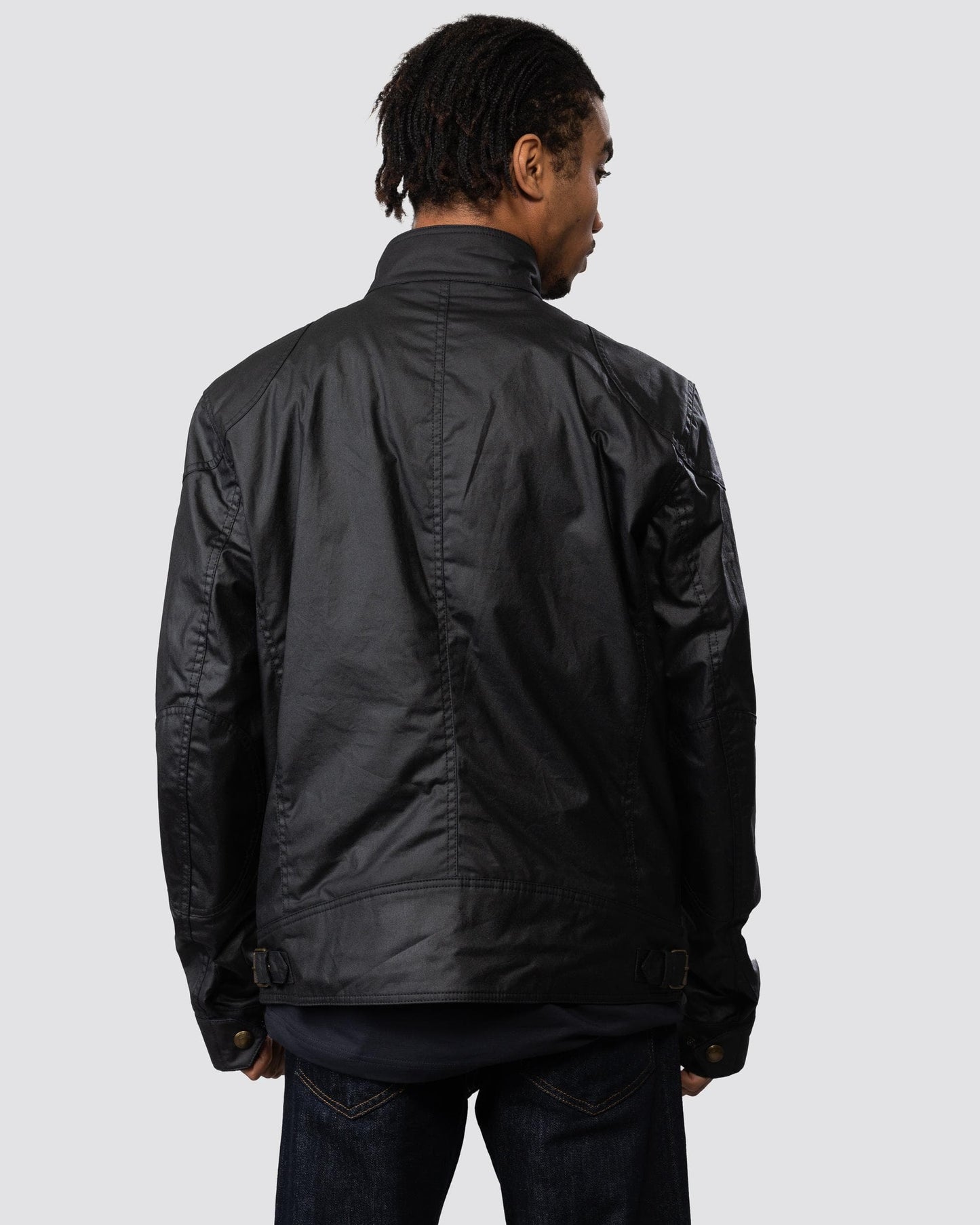 Belstaff Racemaster Mens Waxed Cotton Compact Field Jacket - Dark Navy