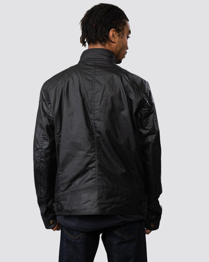 Belstaff Racemaster Mens Waxed Cotton Compact Field Jacket - Dark Navy