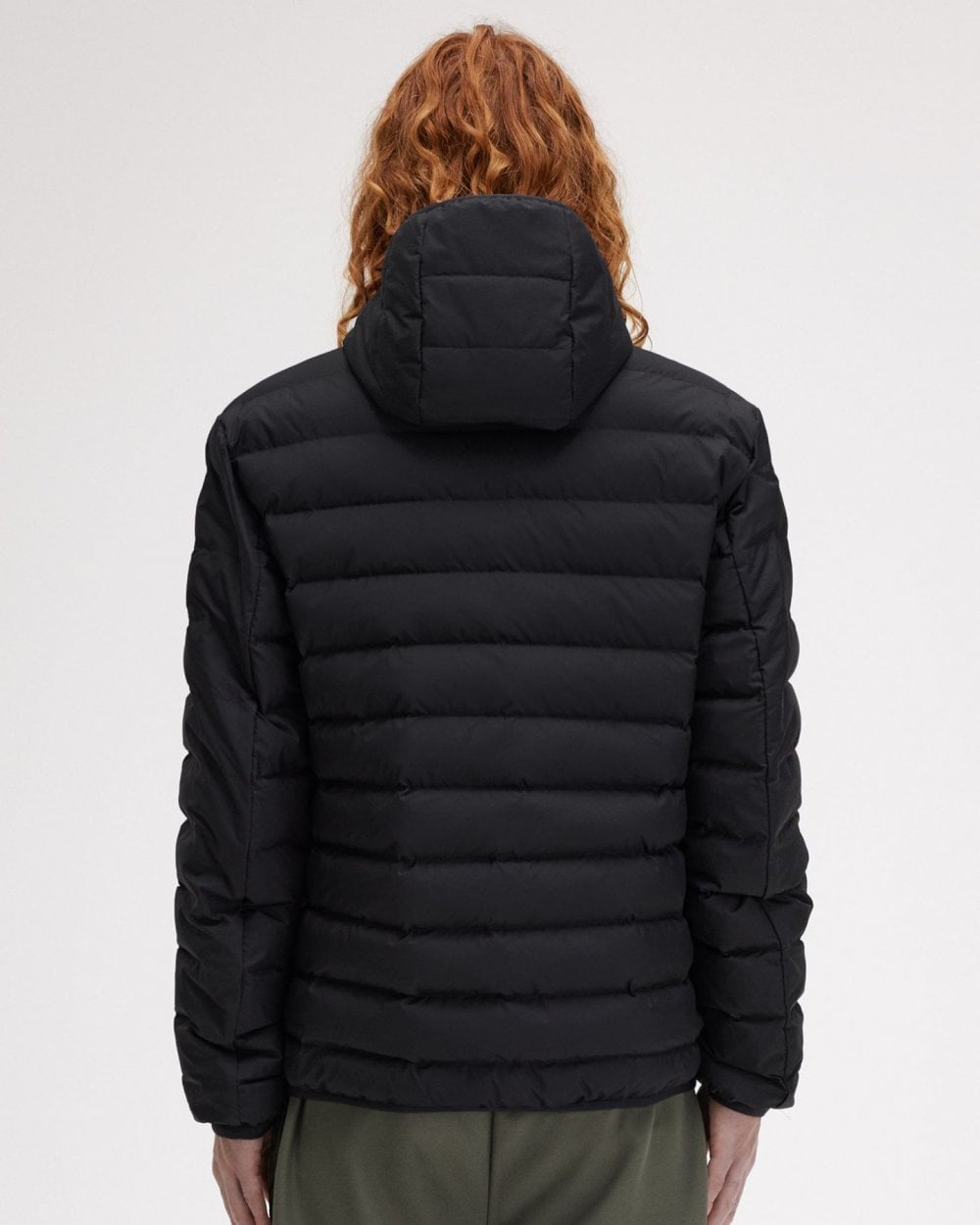 Fred Perry Mens Hooded Padded Jacket - Black 102