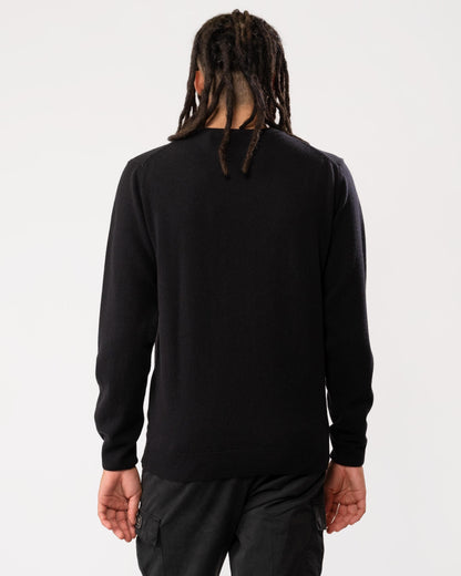 GANT Mens Superfine Lambswool Crew Neck Jumper - 5 Black