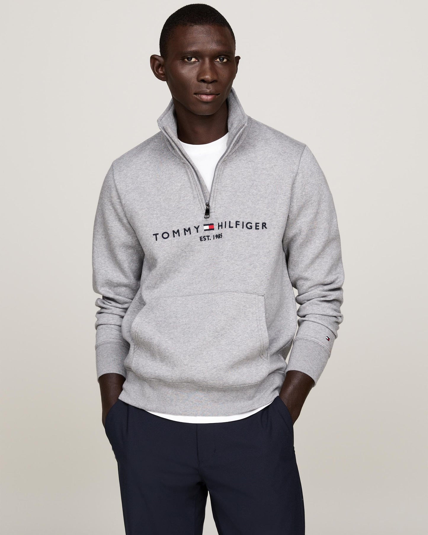 Tommy Hilfiger Tommy Logo Mockneck Mens Sweatshirt