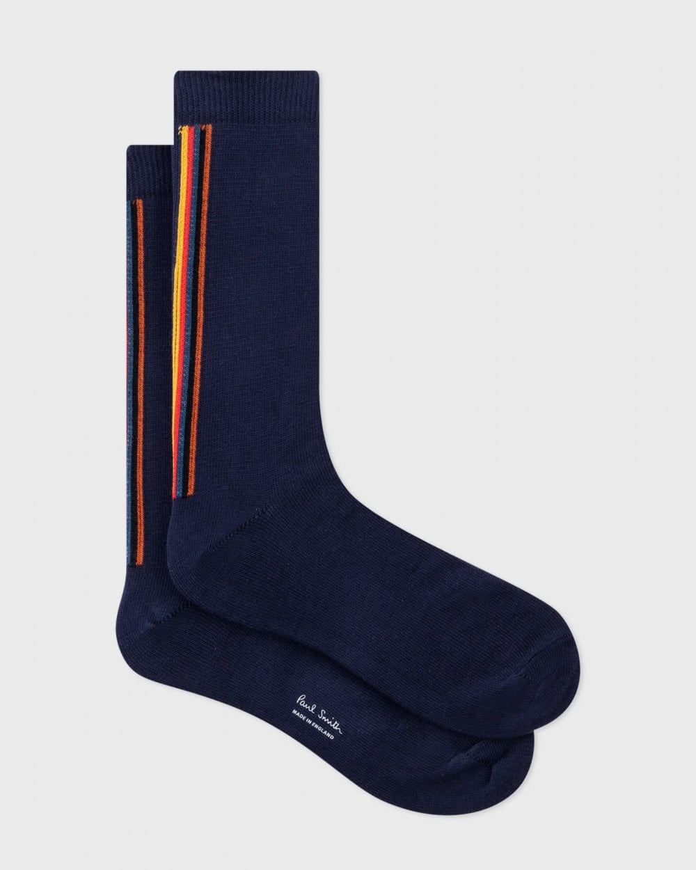 Paul Smith Mens Artist Stripe Socks - 47 Navy