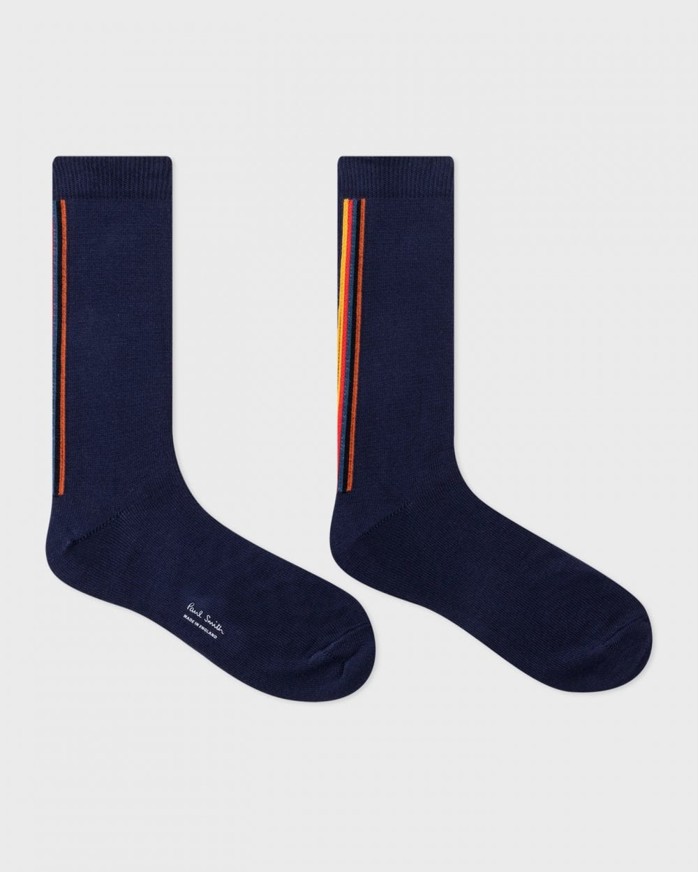 Paul Smith Mens Artist Stripe Socks - 47 Navy