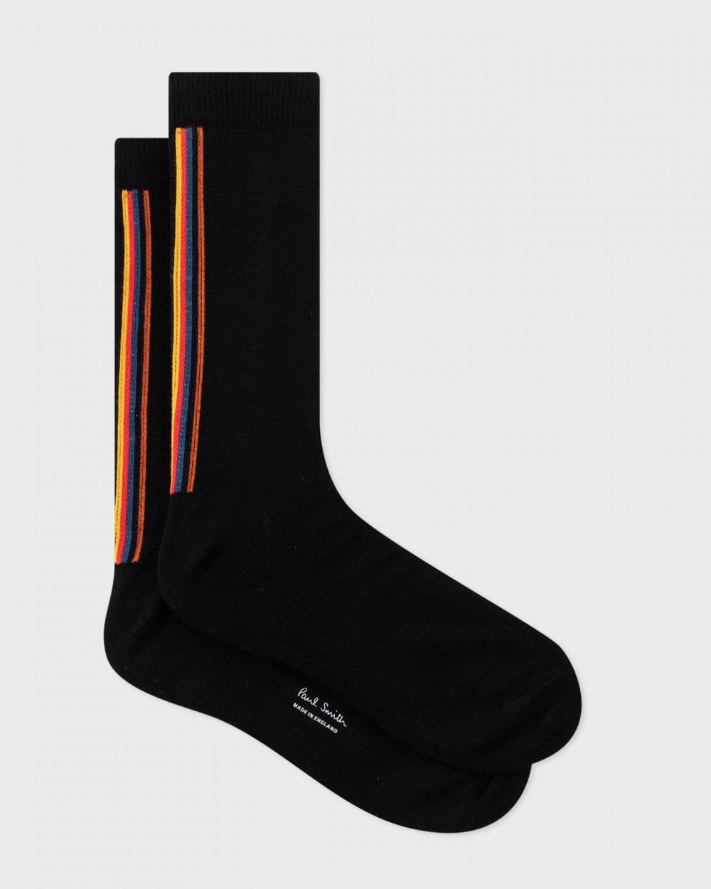 Paul Smith Mens Artist Stripe Socks - 79 Black