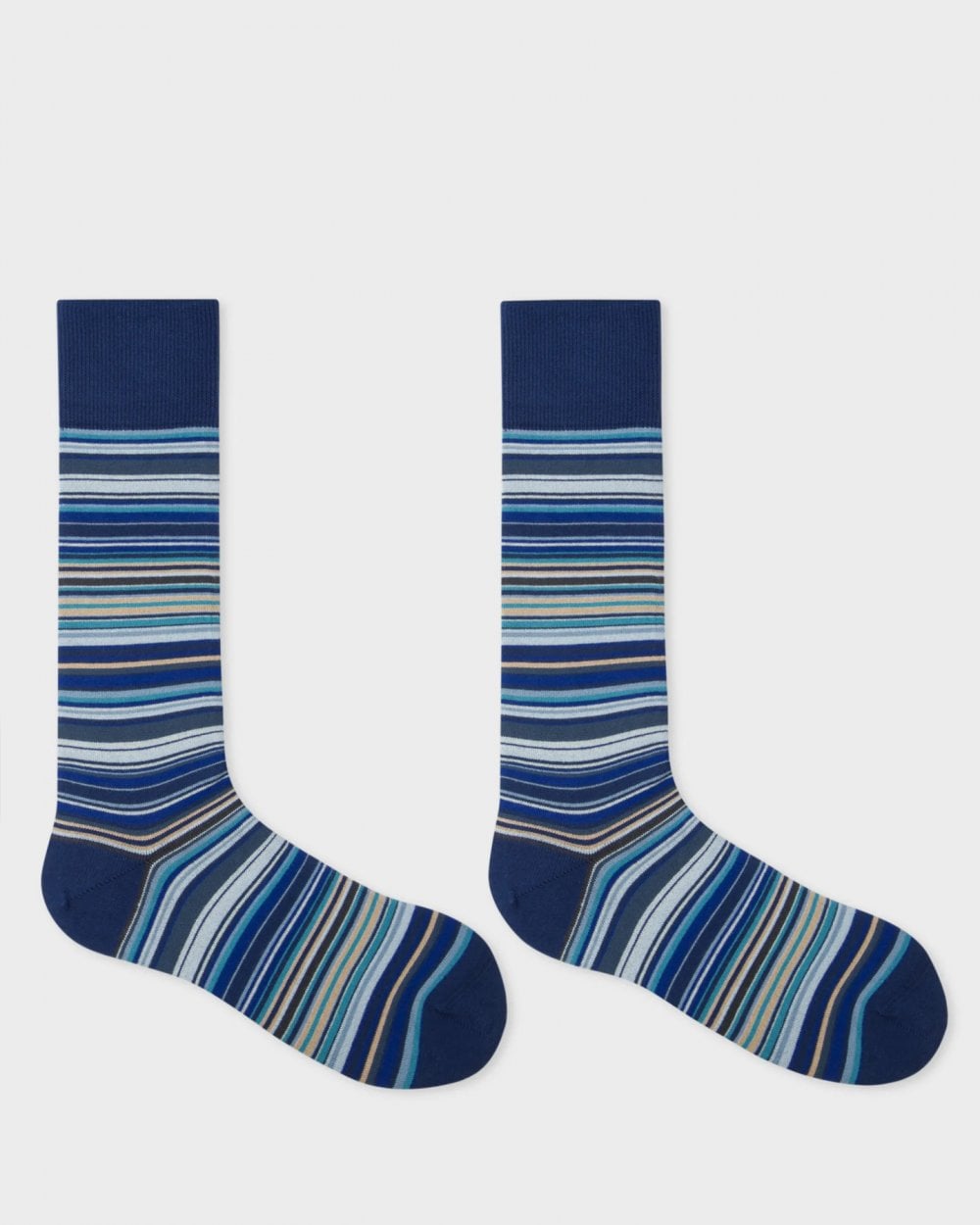 Paul Smith Mens Signature Stripe Socks - 47 Navy