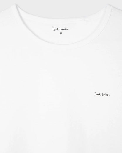 Paul Smith 5 Pack Mens Script Logo T-Shirts - 01 White