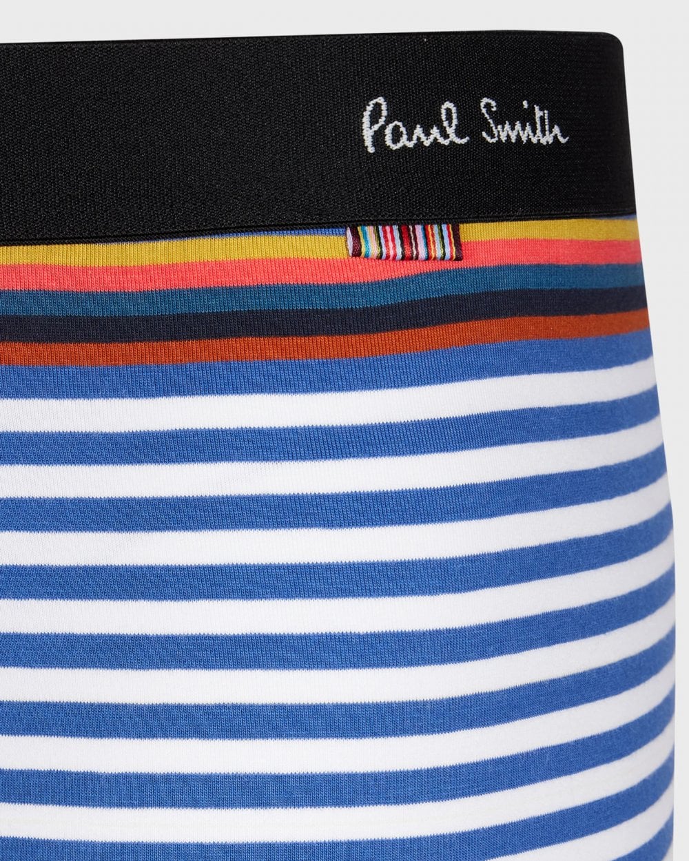Paul Smith Mens Striped Low-Rise Boxer Briefs - 45 Cobalt Blue