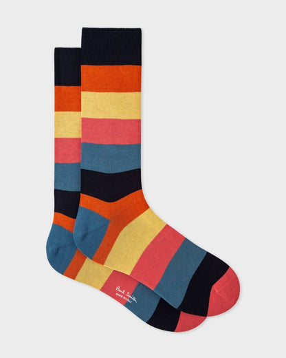 Paul Smith Paul Smith Mens Artist Stripe Block Socks
