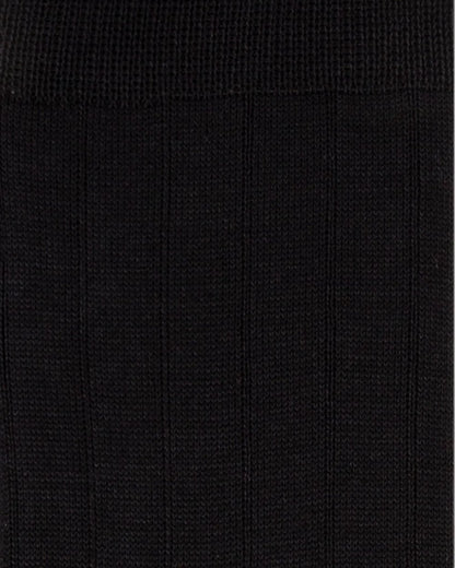Paul Smith Mens Cotton Blend Ribbed Socks - 79 Black