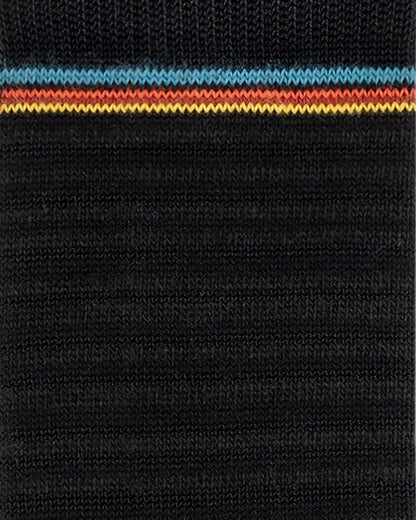 Paul Smith Mens Shadow Stripe Socks - 79 Black