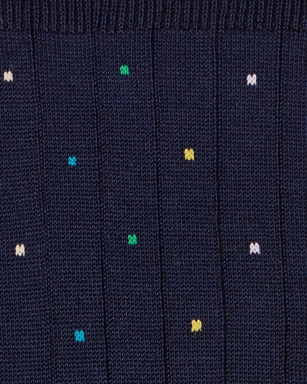 Paul Smith Mens Cotton-Blend Multi Colour Polka Dot Socks - 47 Navy