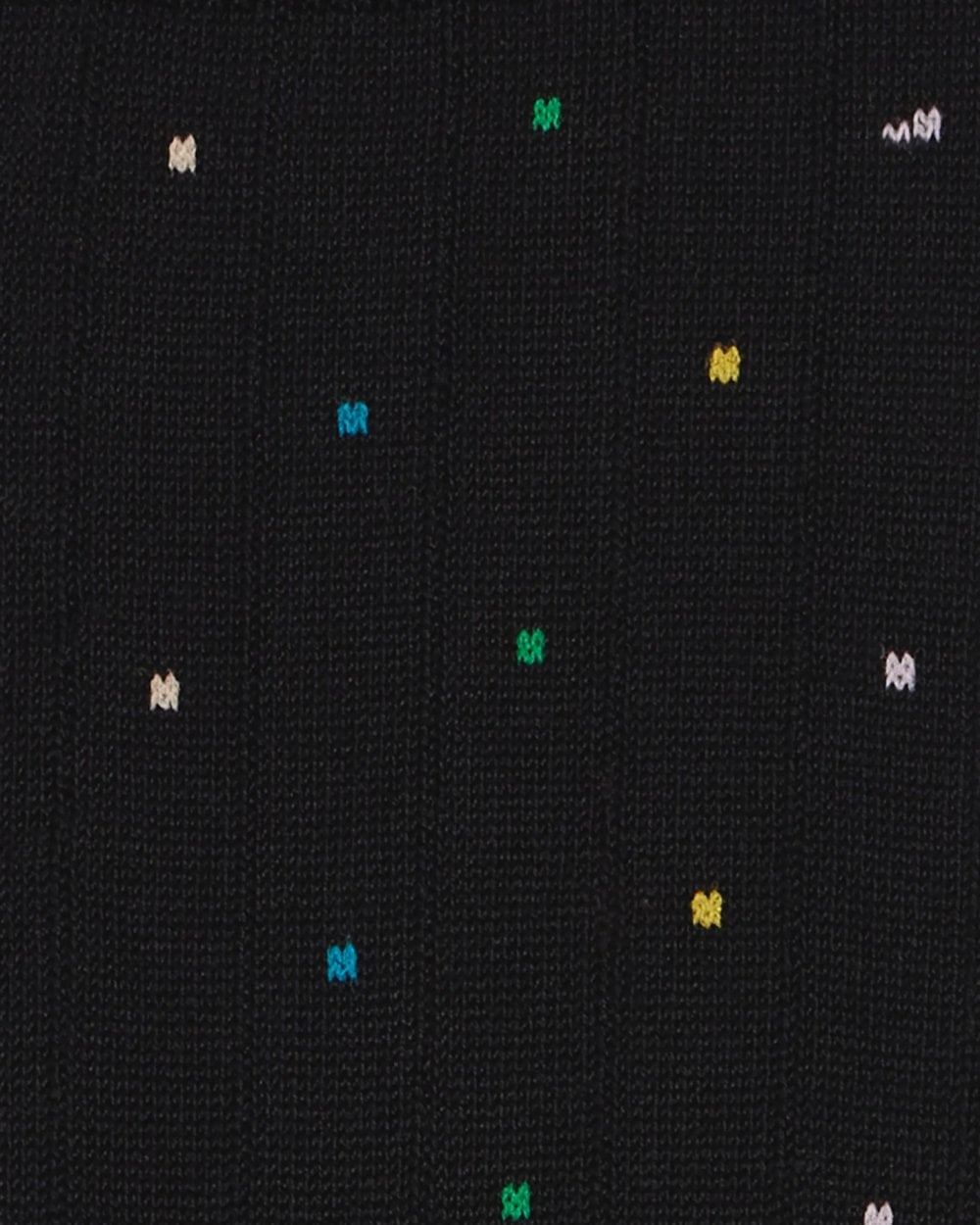 Paul Smith Mens Cotton-Blend Multi Colour Polka Dot Socks - 79 Black