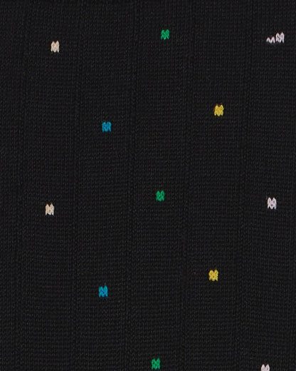 Paul Smith Mens Cotton-Blend Multi Colour Polka Dot Socks - 79 Black