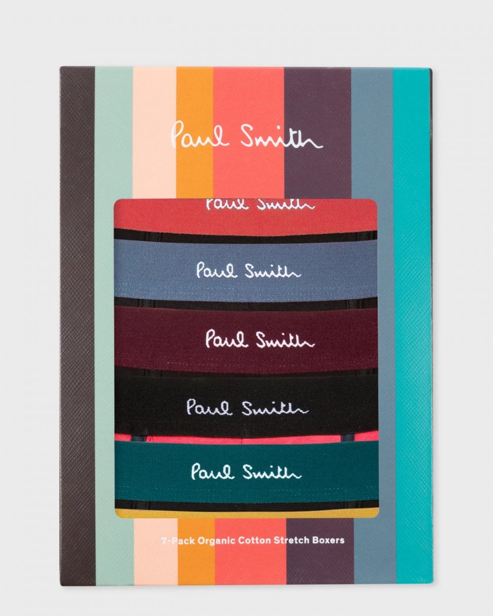 Paul Smith Paul Smith 7-Pack Mens Artist Stripe Mixed Trunks