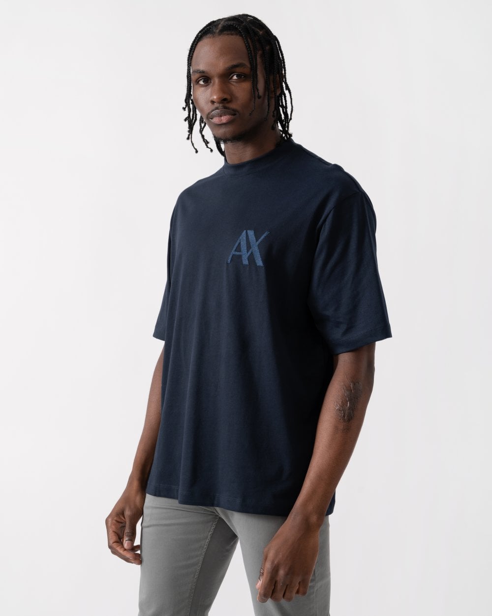 Armani Exchange Armani Exchange Mens Monogram Logo T-Shirt