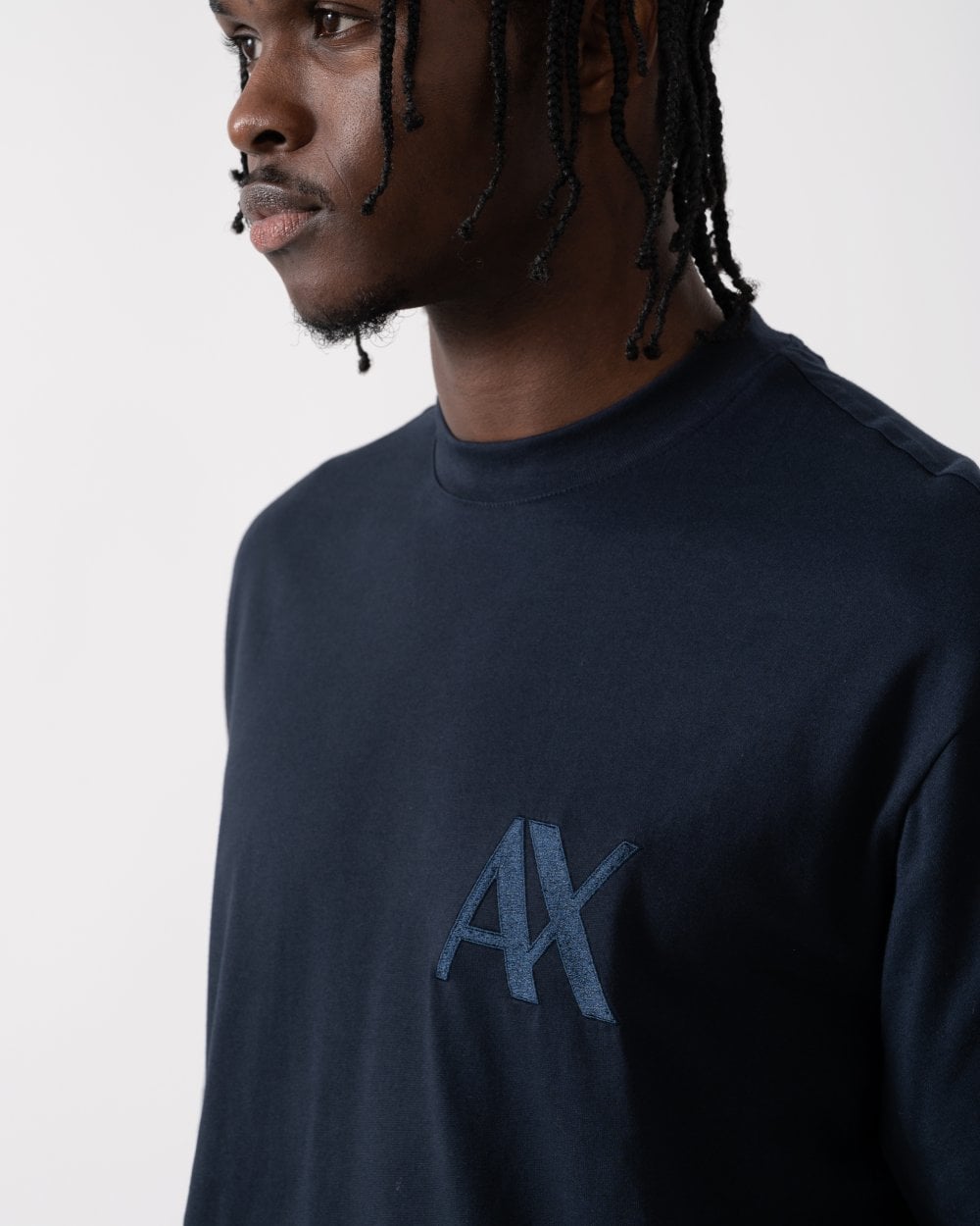 Armani Exchange Armani Exchange Mens Monogram Logo T-Shirt