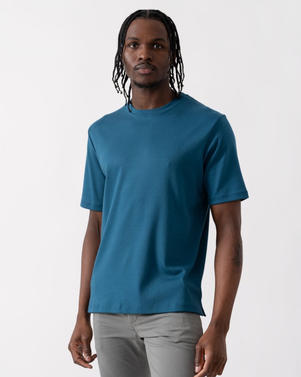 Oliver Sweeney Palmela Mens Crew Neck T-Shirt - Petrol
