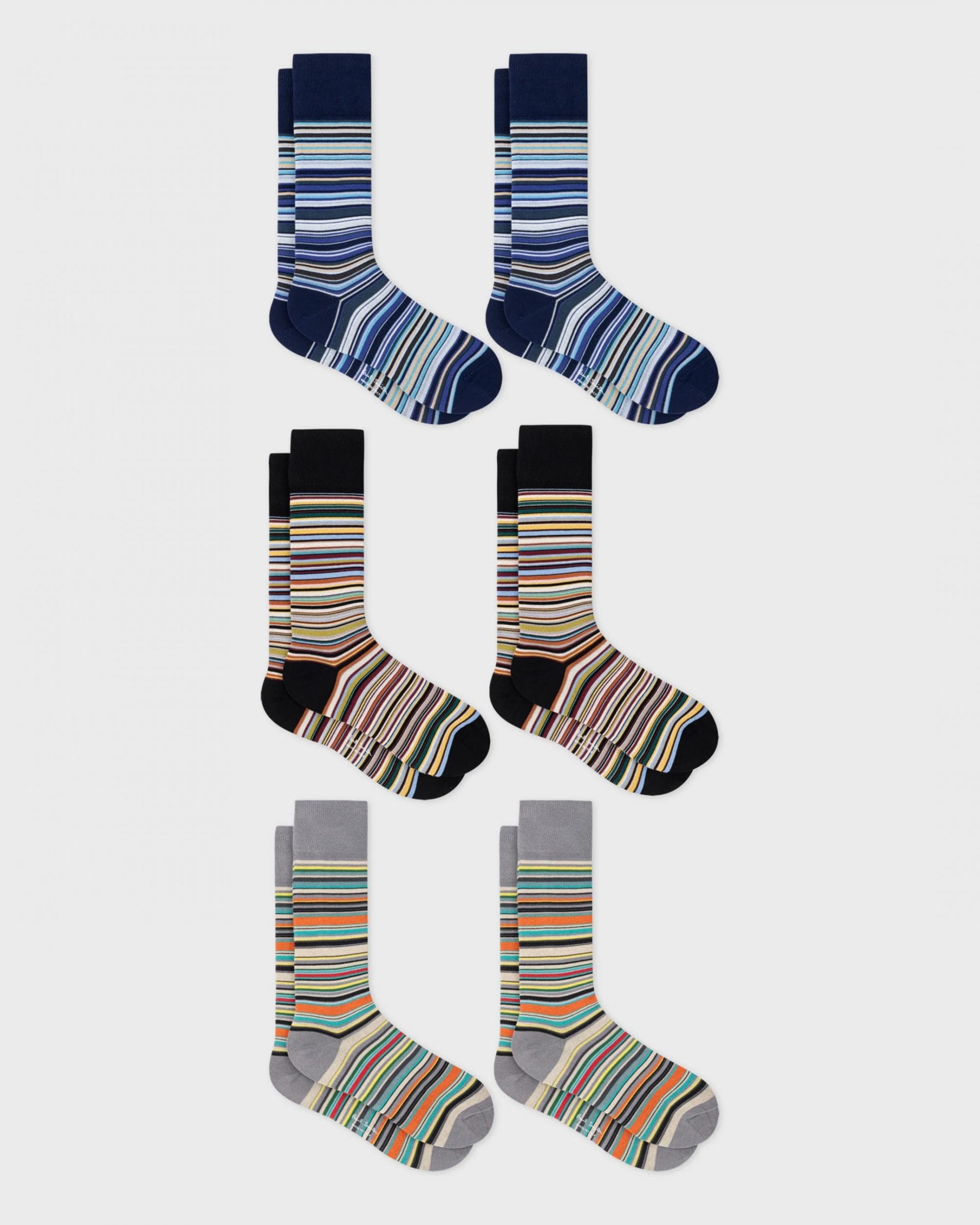 Paul Smith Paul Smith 6-Pack Mens Signature Stripe Socks