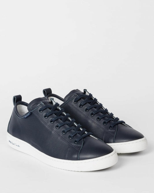 Paul Smith Miyata Mens Calf Leather Trainers - 49 Very Dark Navy