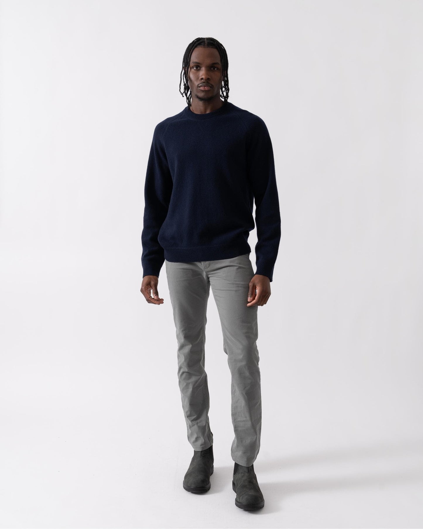 PS Paul Smith Mens Merino Wool Raglan Jumper - 49 Very Dark Navy