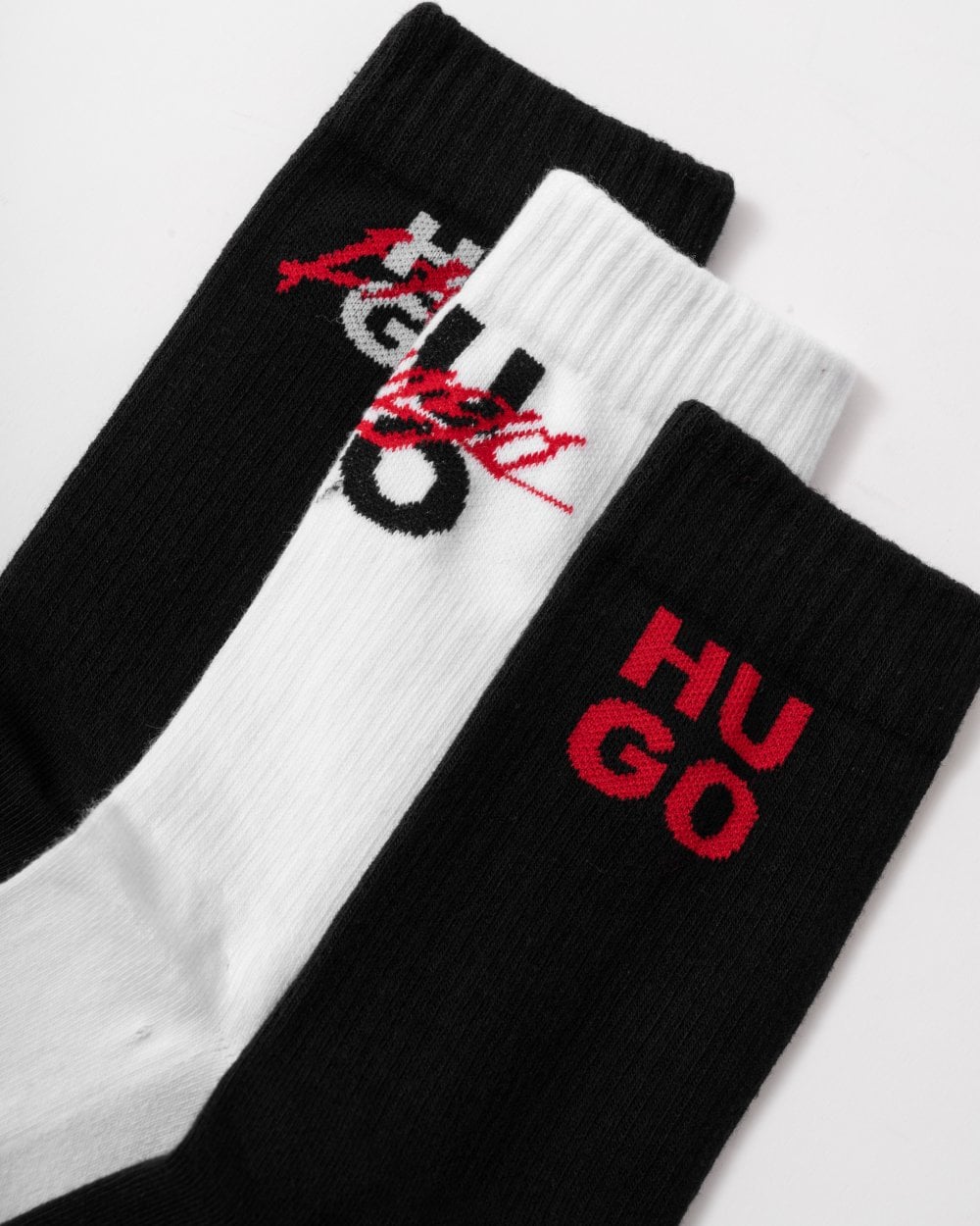 HUGO HUGO Thriller 3-Pack Mens Quarter Length Socks