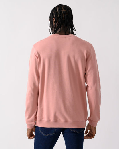Fjallraven 1960 Logo Badge Mens Sweatshirt - Dusty Rose 300