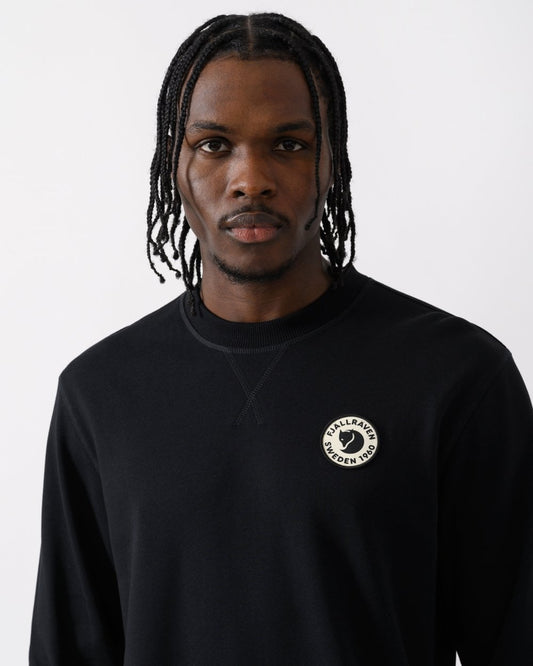 Fjallraven 1960 Logo Badge Mens Sweatshirt - Black 550