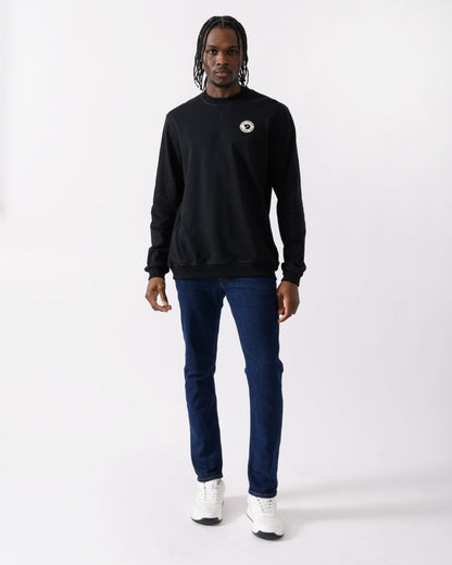 Fjallraven 1960 Logo Badge Mens Sweatshirt - Black 550