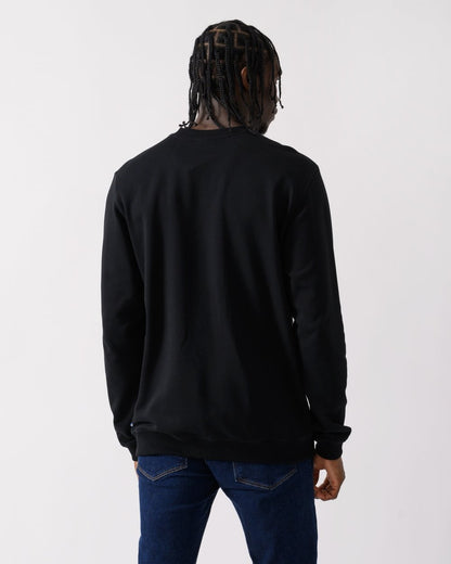 Fjallraven 1960 Logo Badge Mens Sweatshirt - Black 550