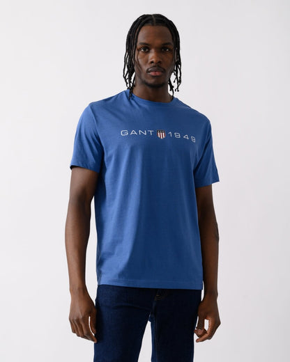 GANT Mens Printed Graphic Short Sleeve T-Shirt