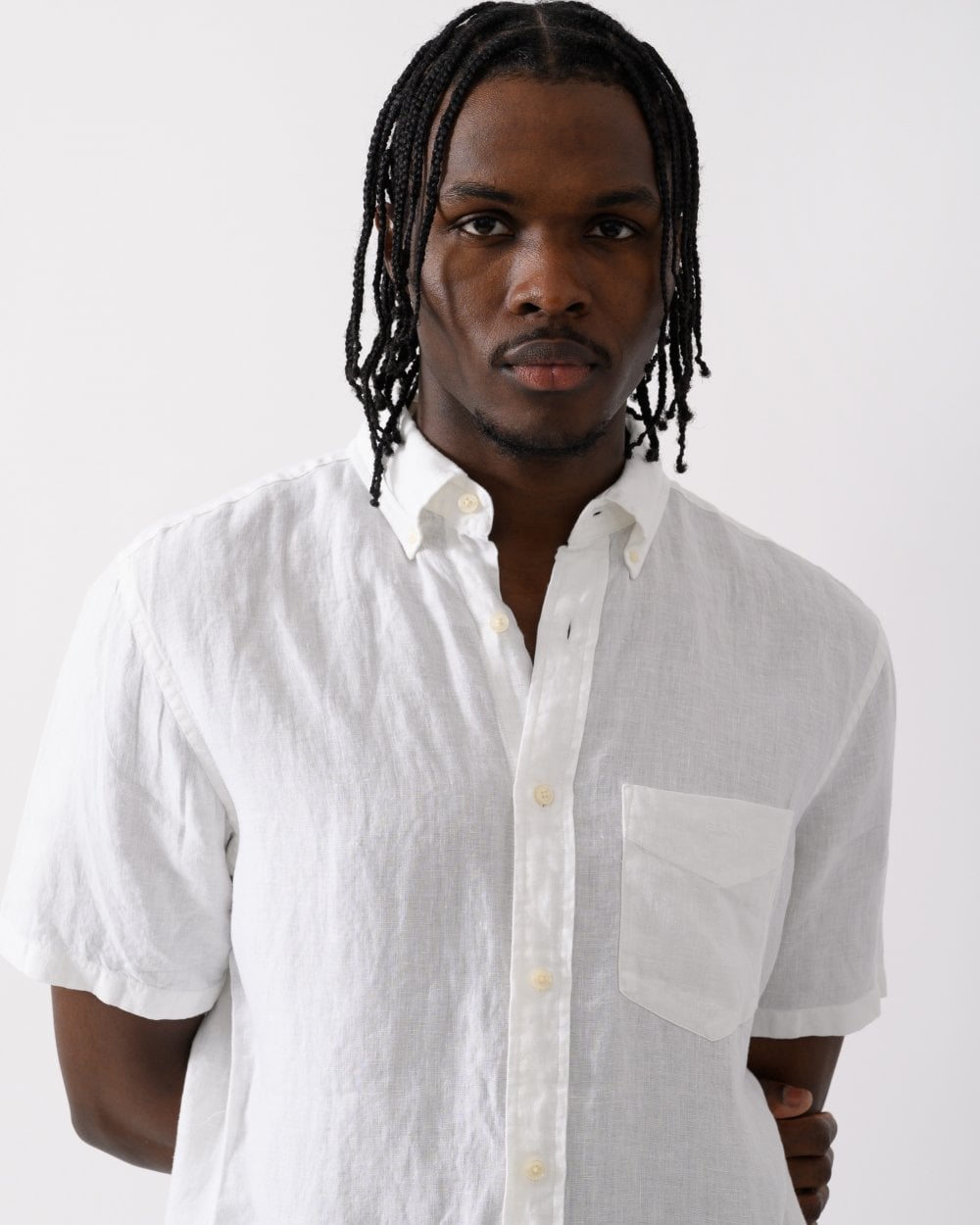 GANT GANT Mens Regular Linen Short Sleeve Shirt